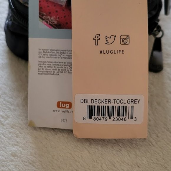 NWT Lug TROPICAL GREY Double Decker Case - Picture 8 of 9